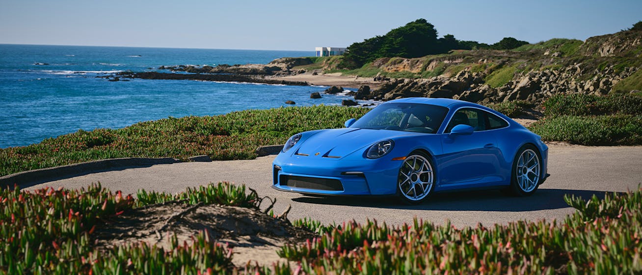 Porsche 911 S/T in blue from Sonderwunsch programme