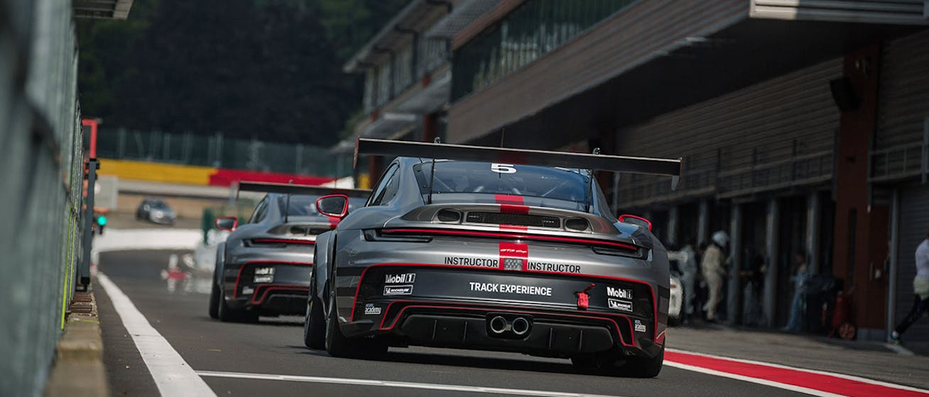 Porsche 911 GT3 Cup race car at the Porsche Track Experience