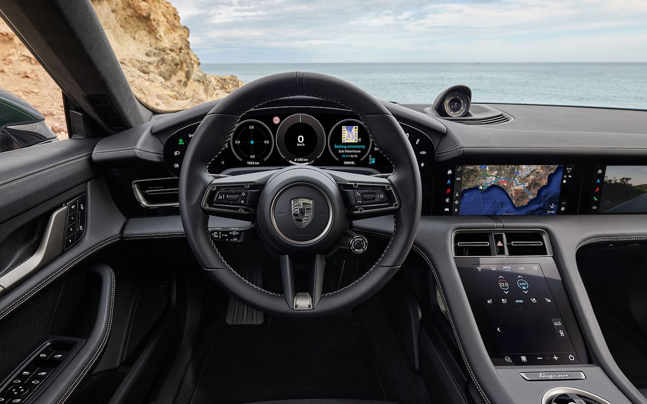 Interior of Porsche Taycan Turbo Cross Turismo