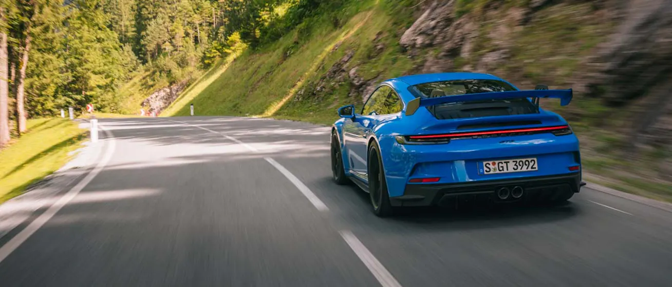 Porsche 911 GT3 mountain road conversion desktop