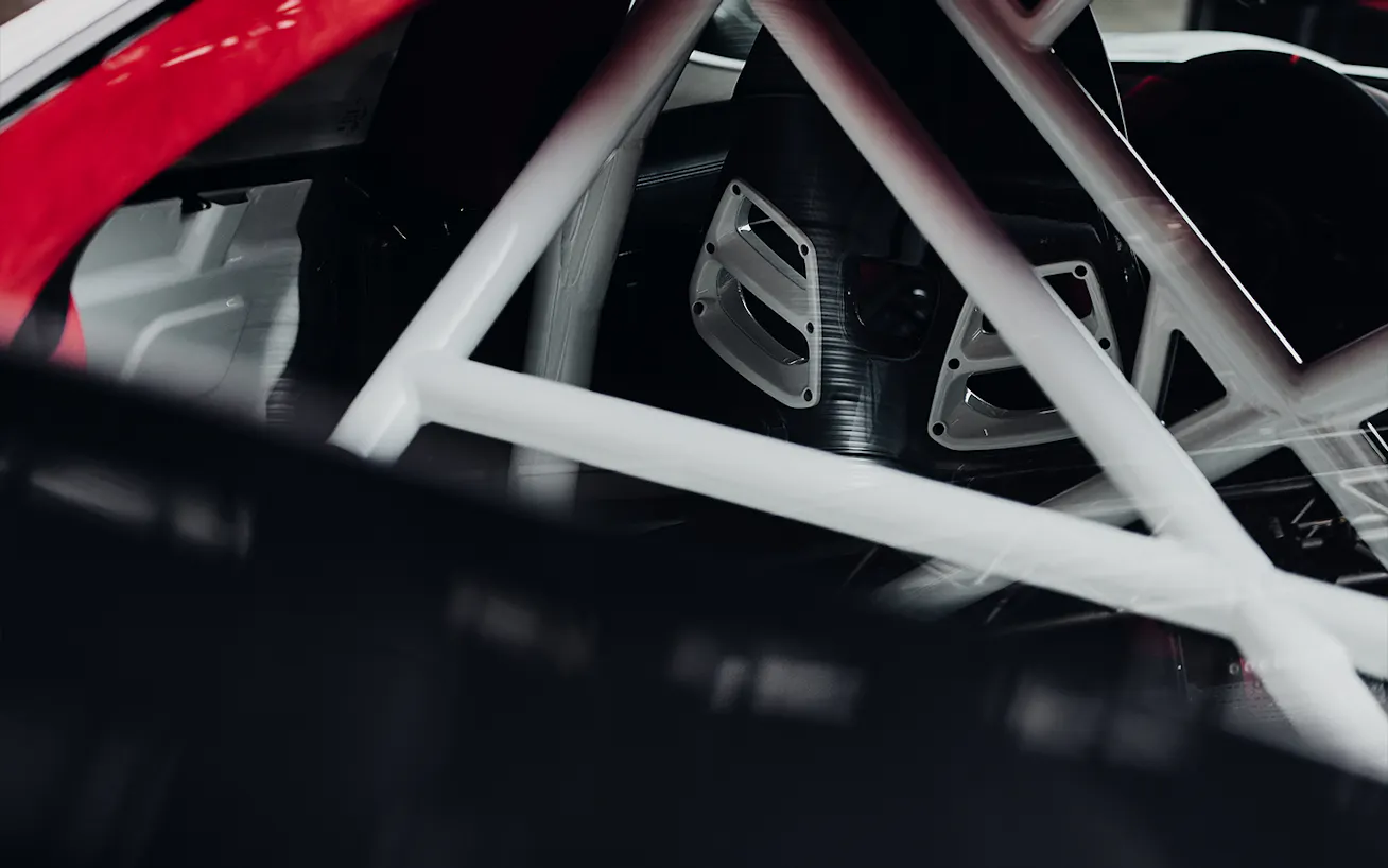 Porsche 911 Flachbau RS interior cockpit view