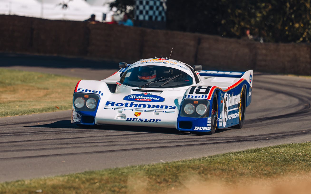Porsche 962 Group C on the Hillclimb at Goodwood Festival of Speed
