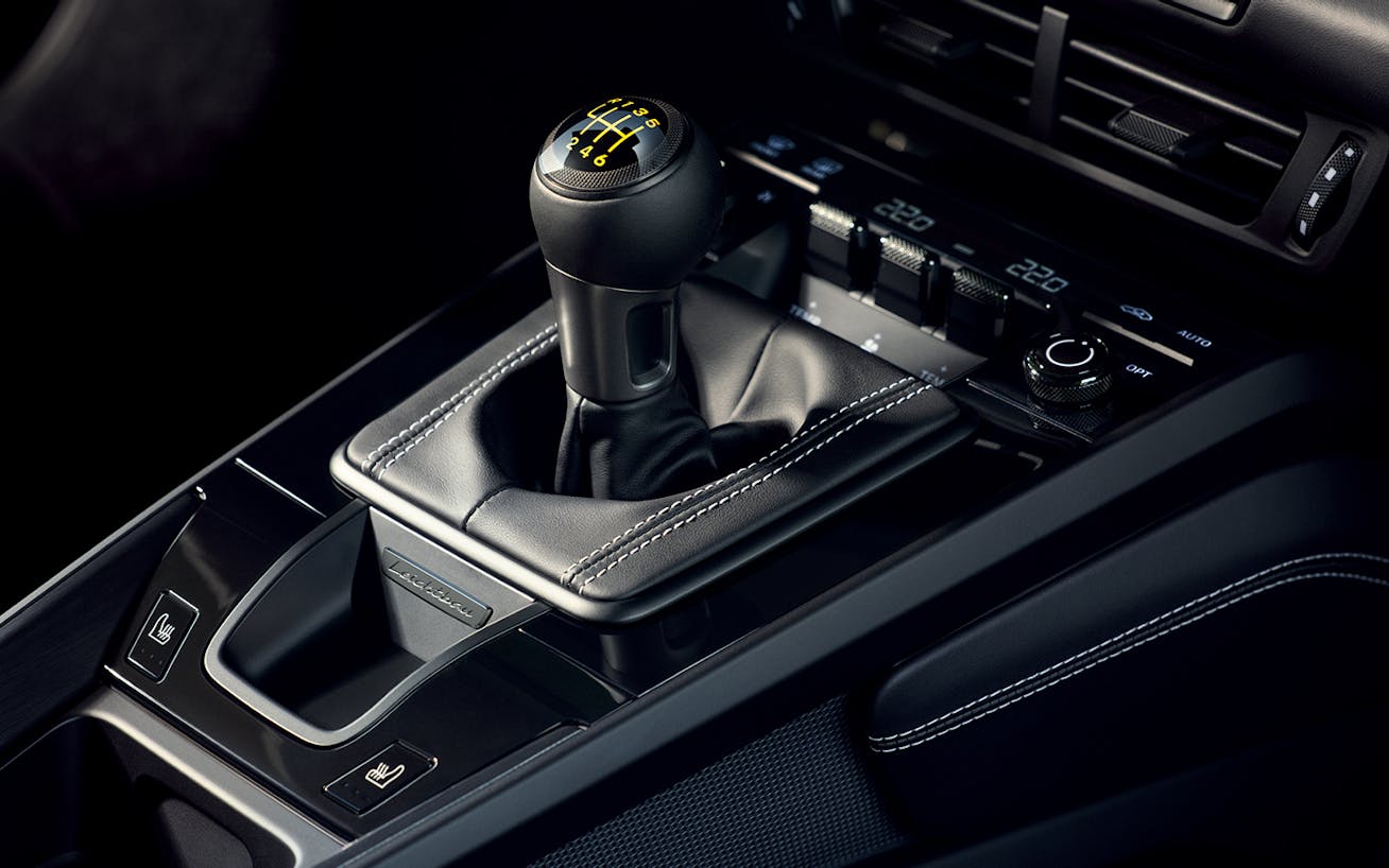 Gear stick of manual gearbox 911 GT3 (992.2)