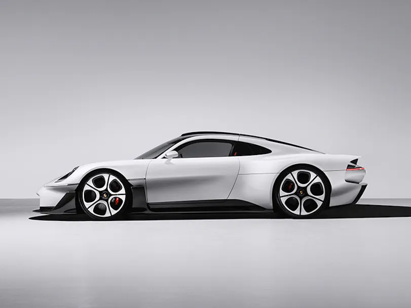 Side view of Porsche Mission S vision model