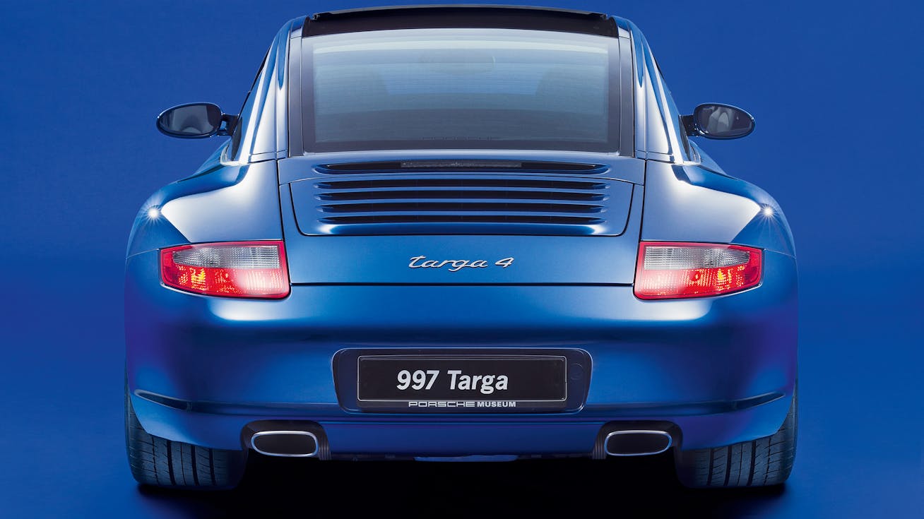 Rear view of Porsche 911 Targa (type 997)