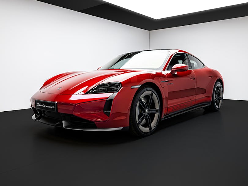 Porsche Taycan Turbo K-Edition in Ruby Red Metallic