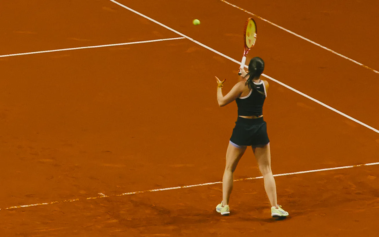 Eva Lys tennis player on court Porsche Tennis Grand Prix Porsche Arena Stuttgart