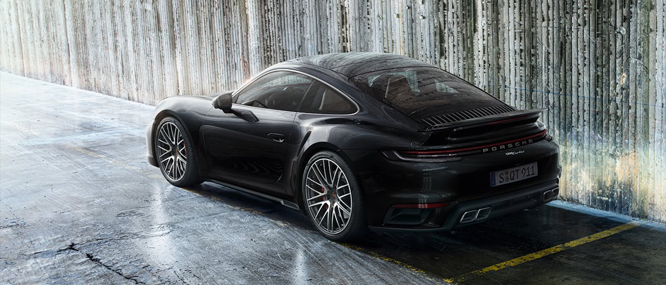 Rear view of 911 Turbo