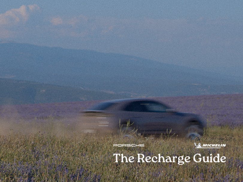 Porsche Macan speeds through lavender fields in Provence