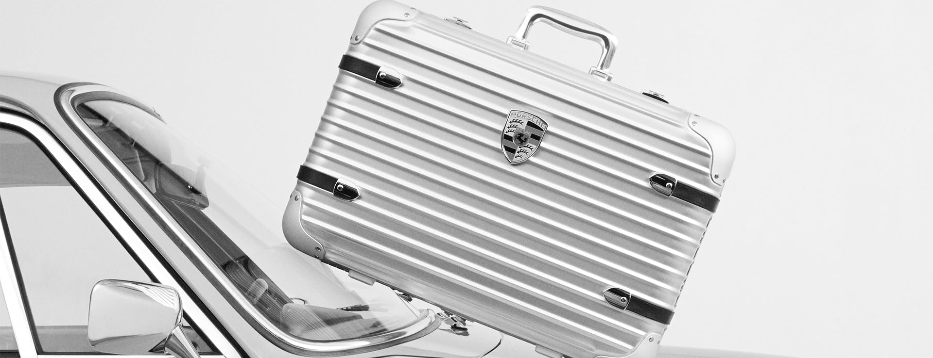 The 911-inspired suitcase, by RIMOWA x Porsche