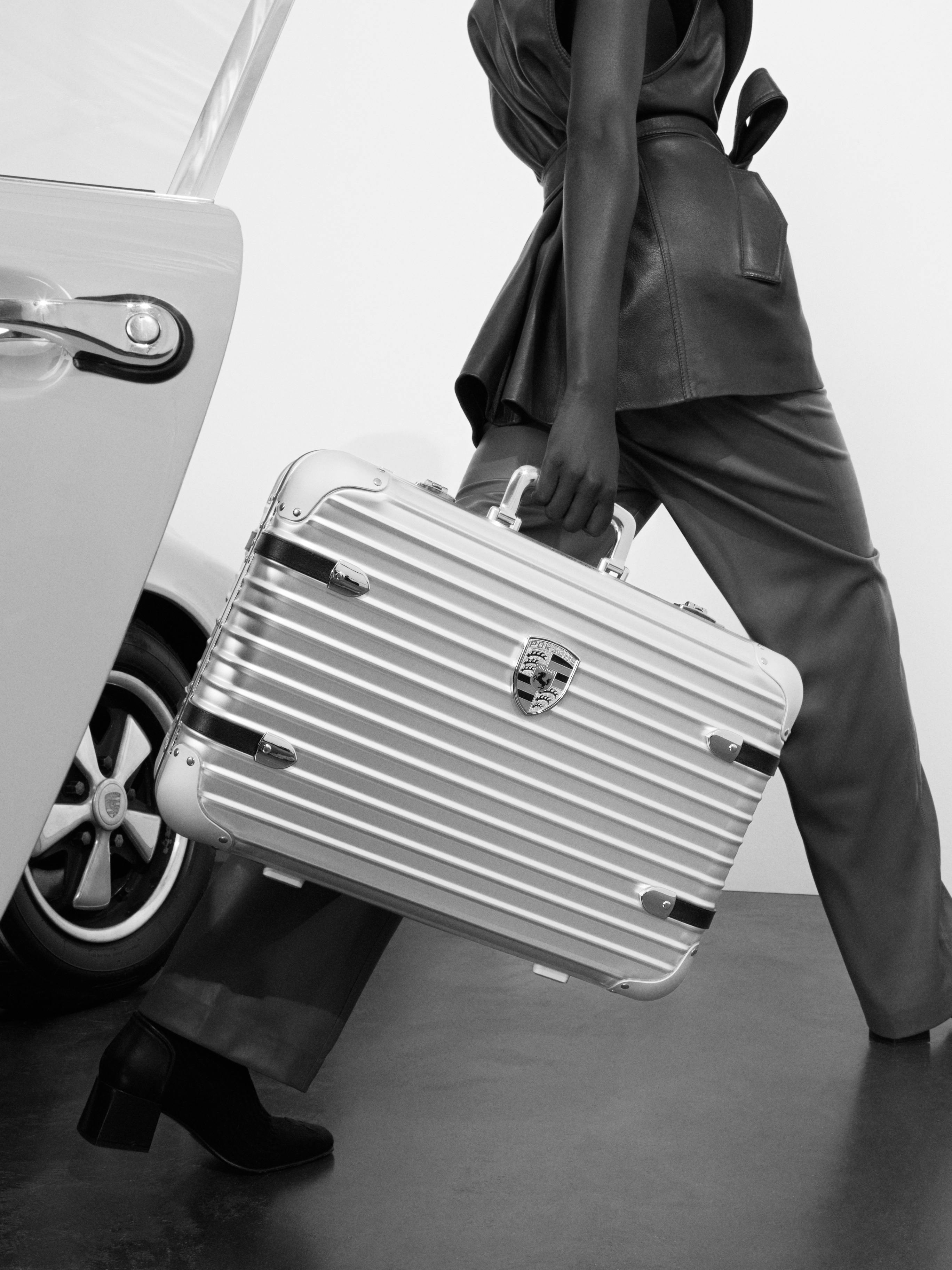 The 911-inspired suitcase, by RIMOWA x Porsche