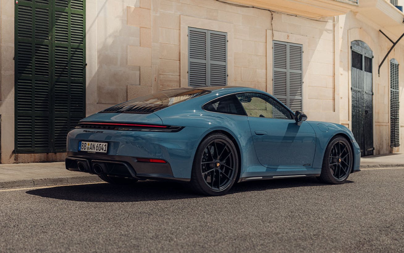 Porsche 911 Carrera 4 GTS parked in Spanish town