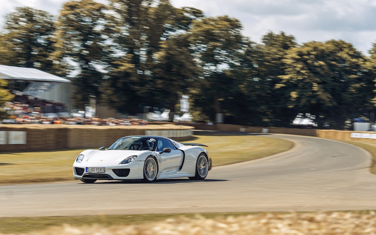 Porsche 918 Spyder on Goodwood Festival of Speed hill climb