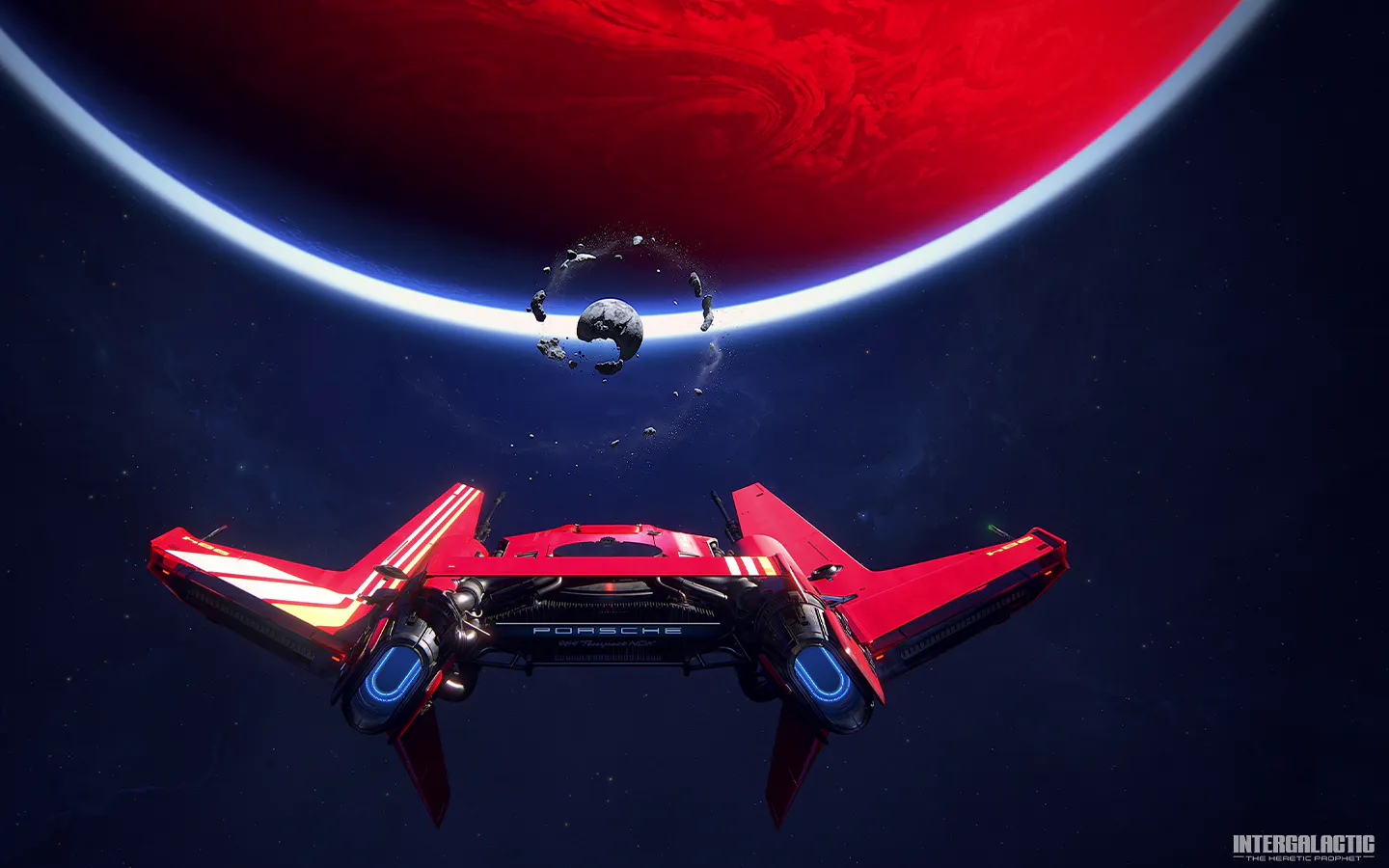 The Porsche 984 Tempest NDX Spaceship from Intergalactic: The Heretic Prophet game