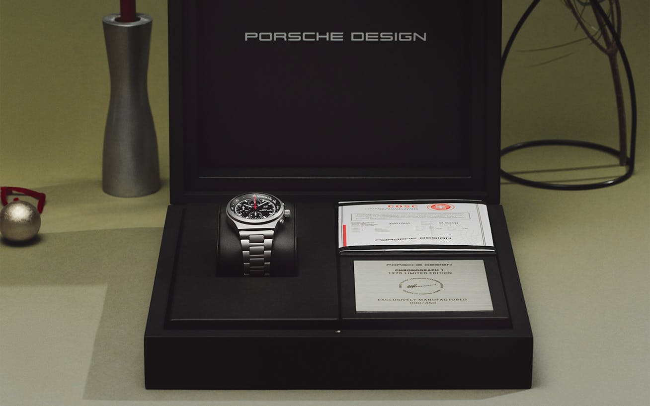 Porsche Design Chronograph 1 – 1975 Limited Edition on display 