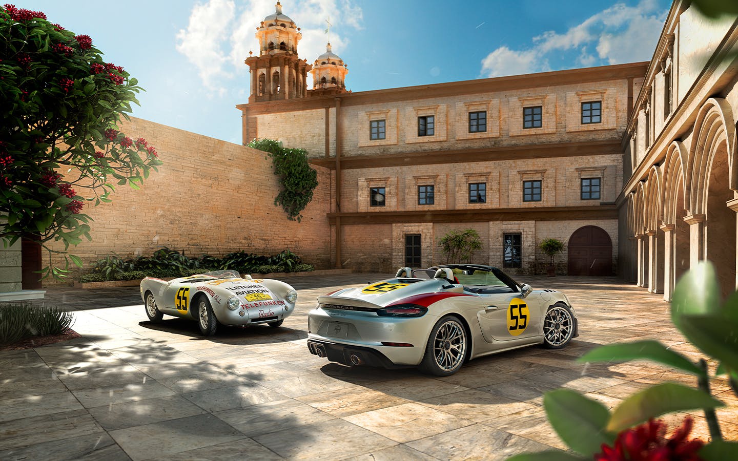 Porsche 550 Spyder and limited-edition 718 Spyder RS Panamericana Special