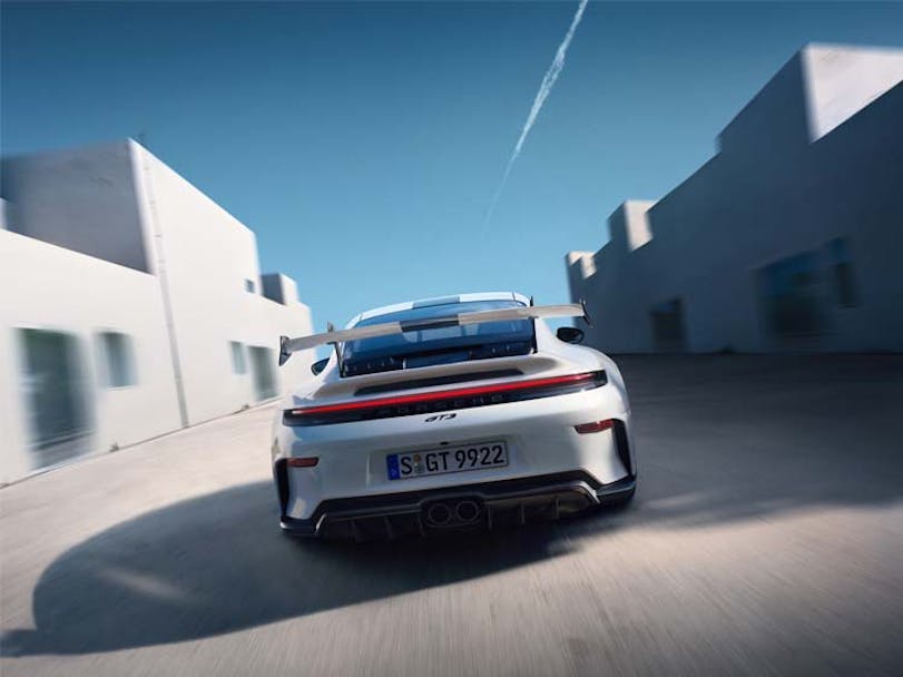 Rear view of Porsche 911 GT3