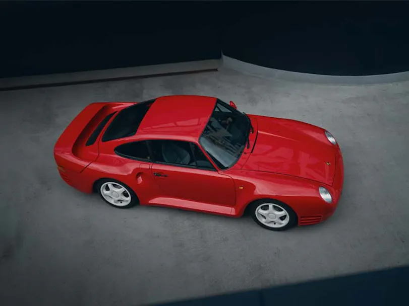 Porsche 959 overhead view thumbnail wallpapers