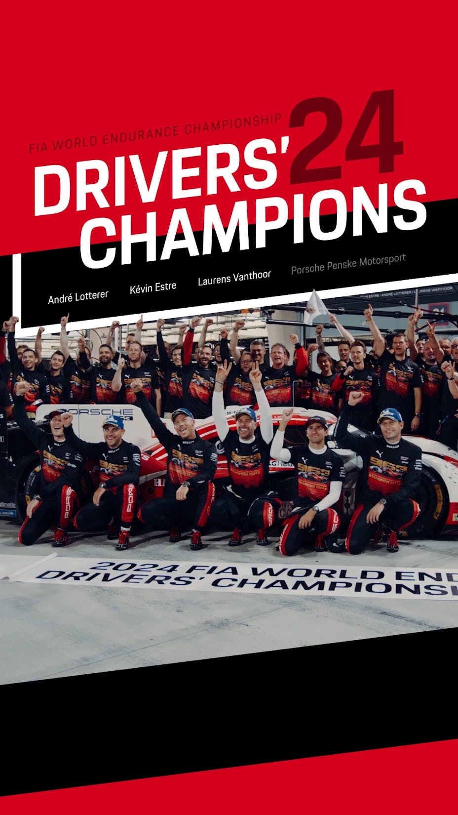 Poster image featuring FIA World Endurance Championship works team