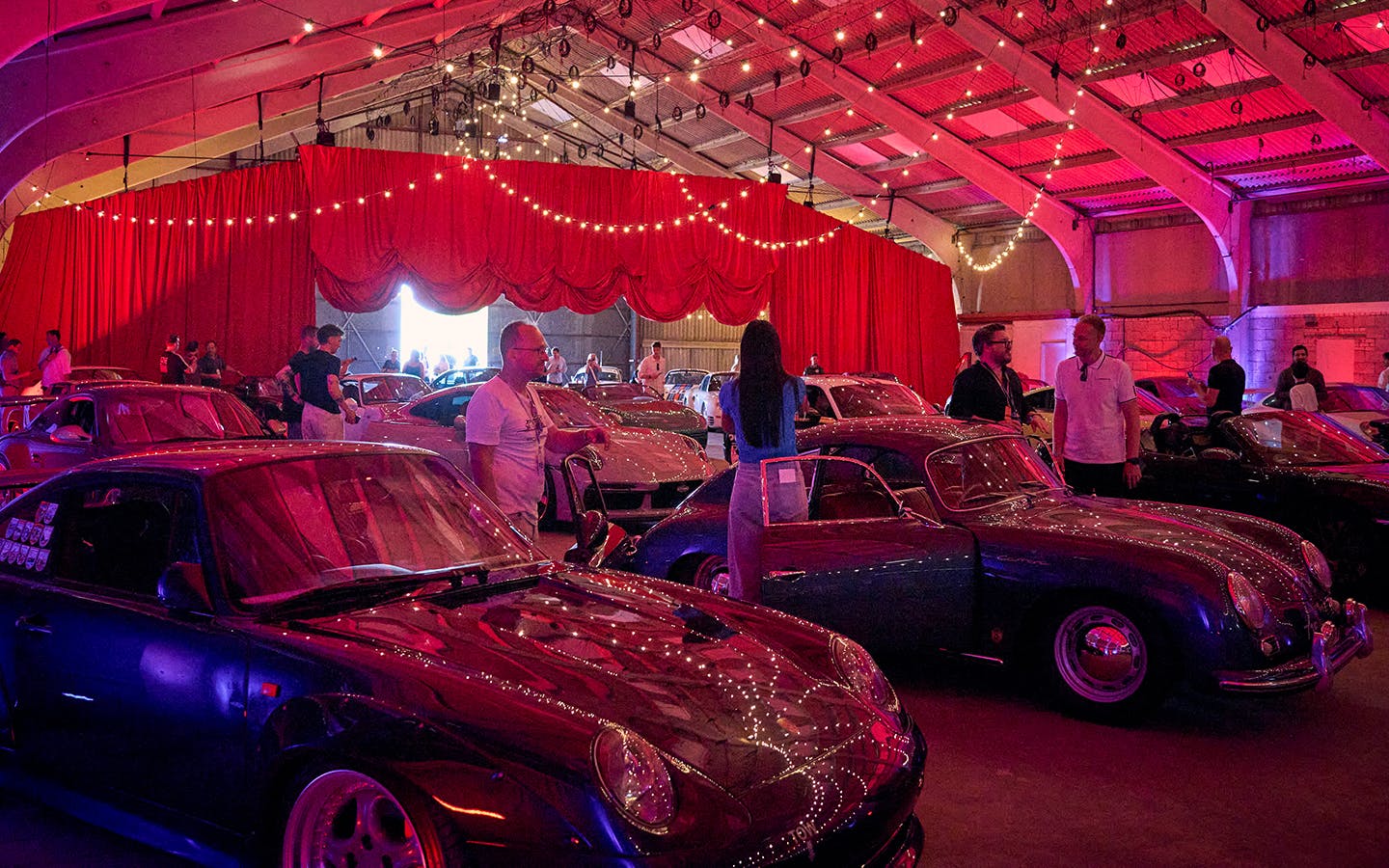 View inside Porsche Autokino venue at Goodwood Festival of Speed