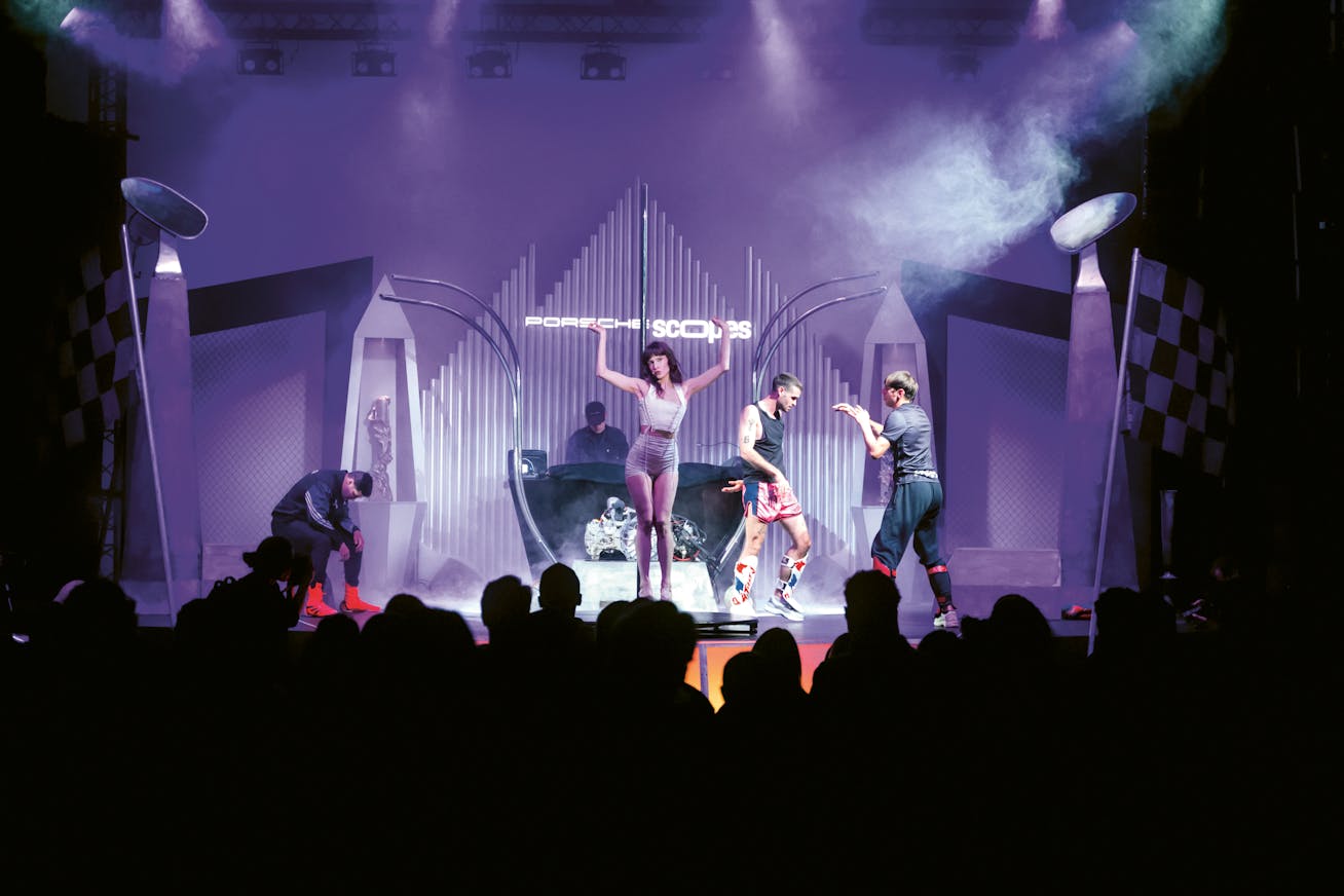 Stage performance by Régina Demina at the Porsche SCOPES Festival Marseille