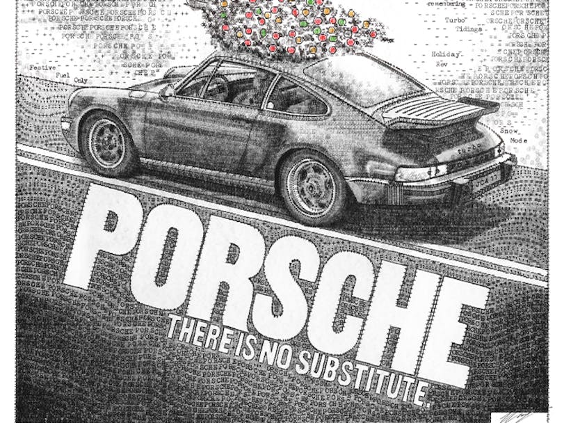 Porsche 930 Turbo_Porsche 2025 holiday poster_thumbnail