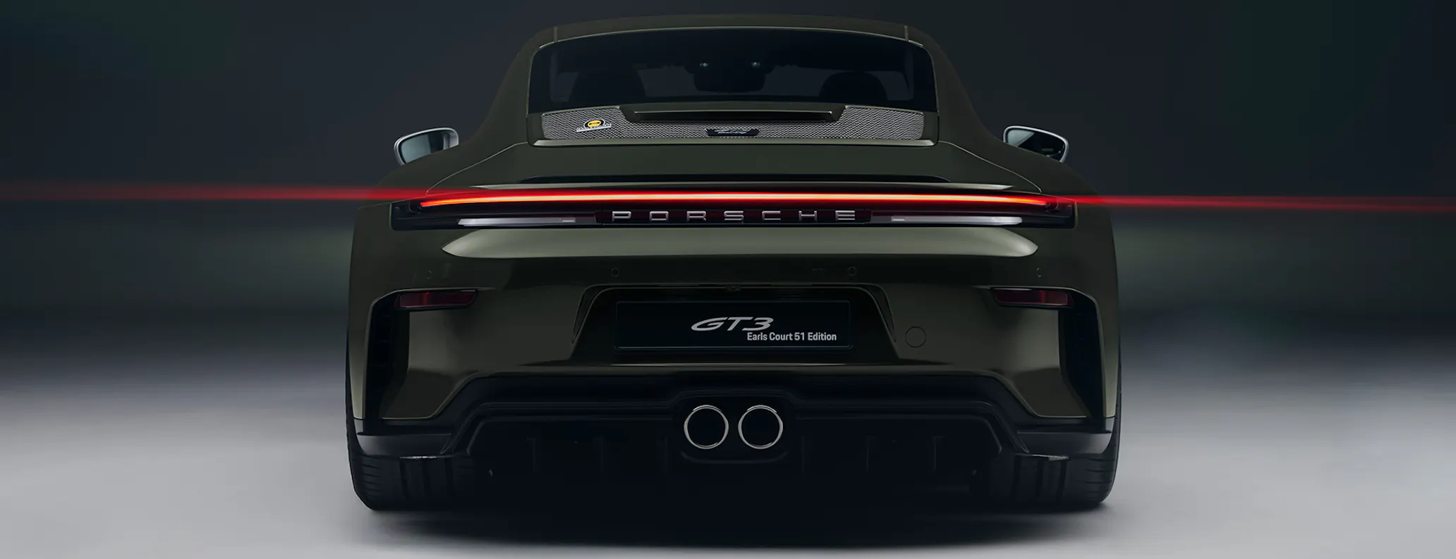 hero-desktop-Rear view of Porsche 911 GT3 Earls Court 51 Edition