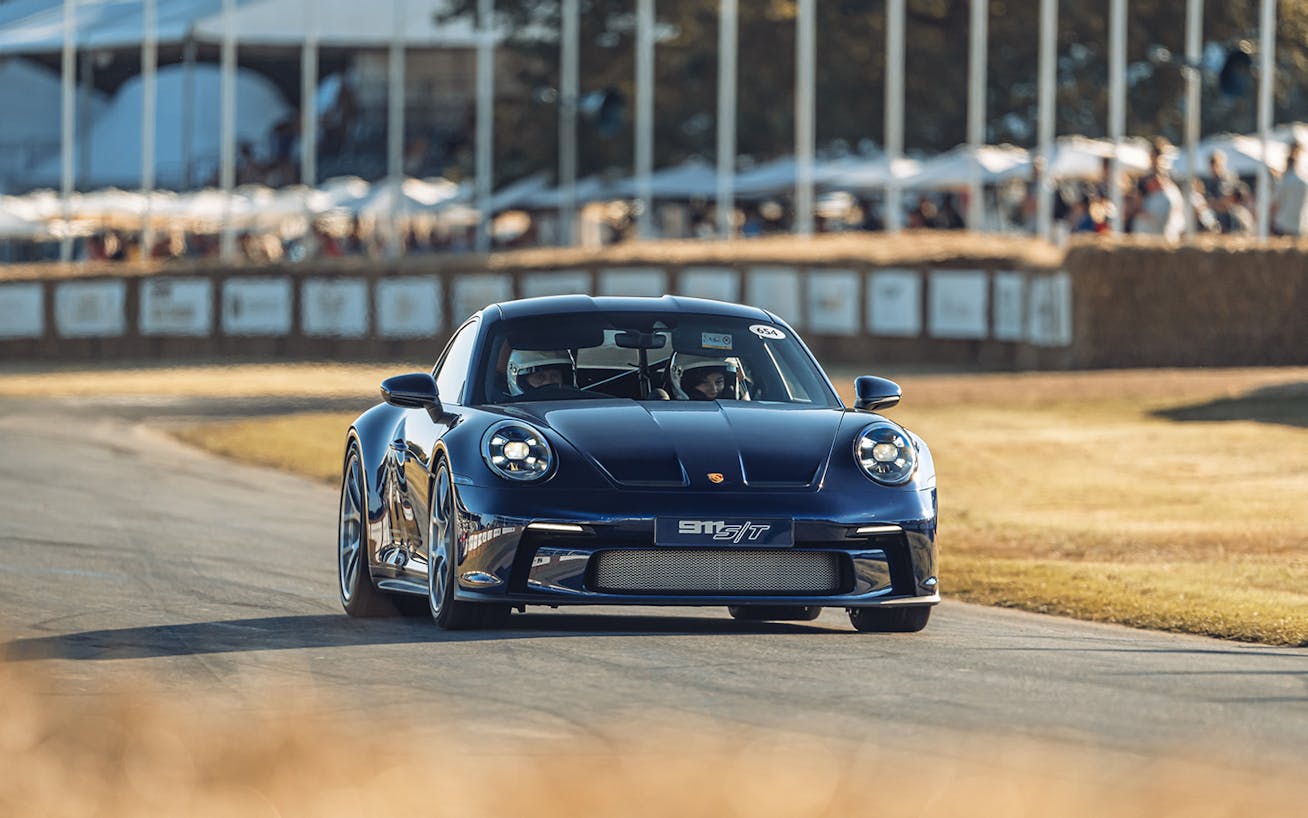 Blue 911 S/T at 2024 Goodwood Festival of Speed