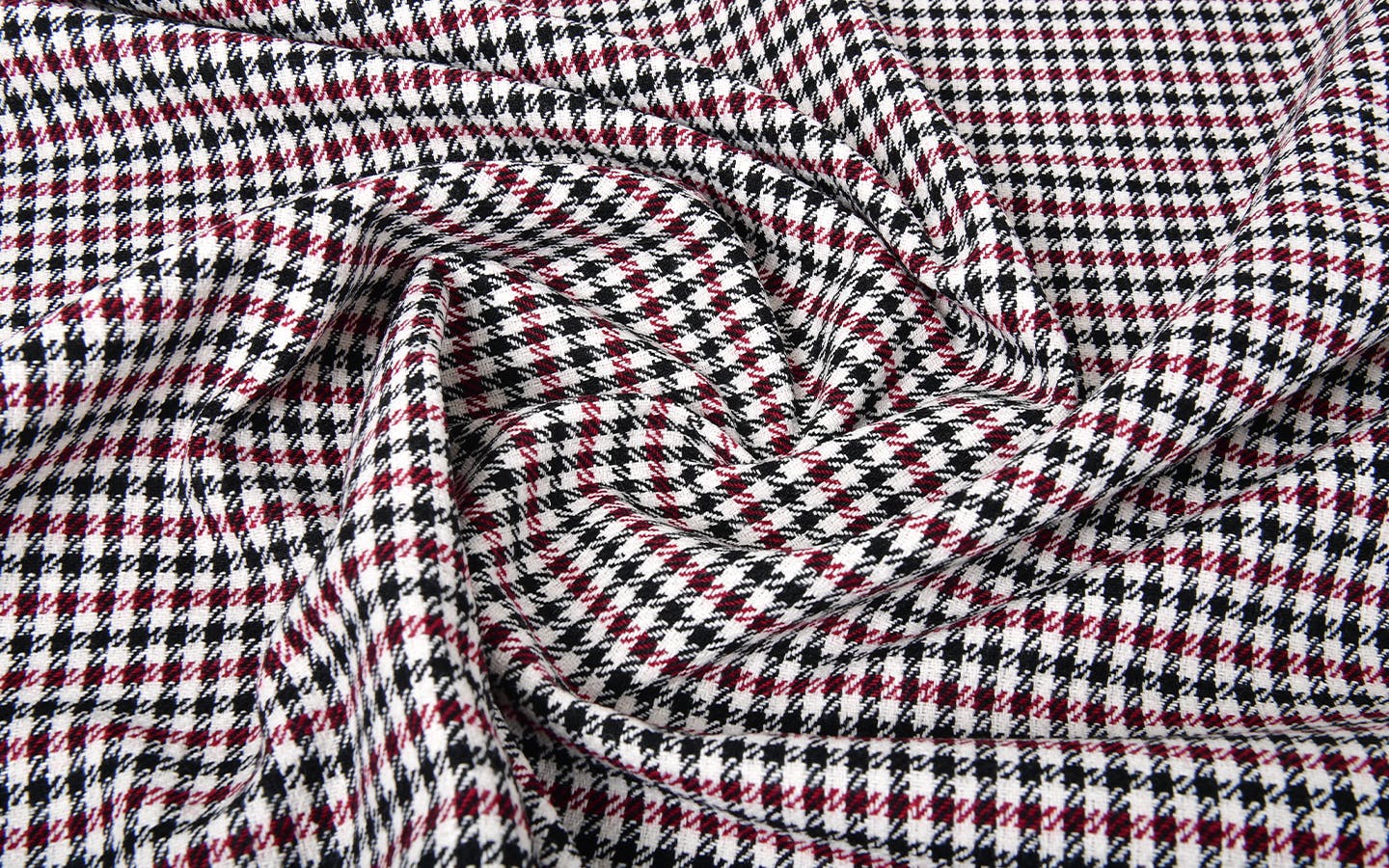 Historical Fabrics by Porsche_Pepita fabric_Red Black White_gallery 1.4