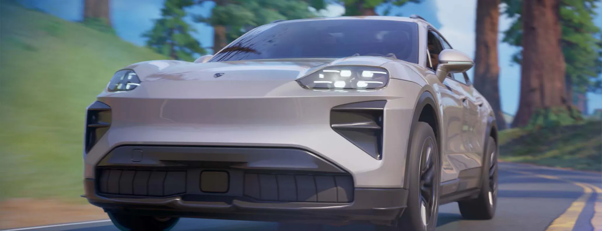Porsche Cayenne Turbo Electric in Fortnite 