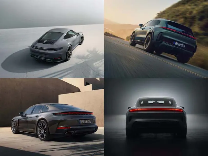 Image of Porsche 911, Porsche Taycan and Porsche Cayenne Electric