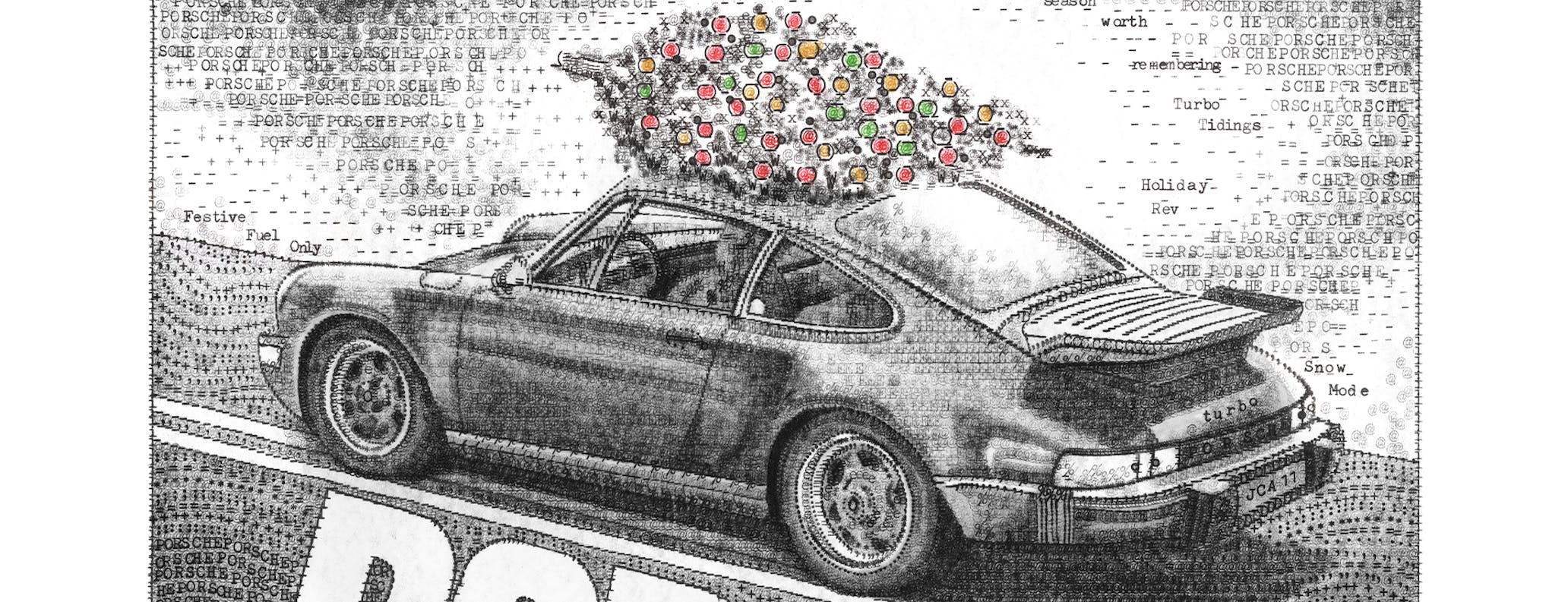Porsche 930 Turbo_Porsche 2025 holiday poster_desktop