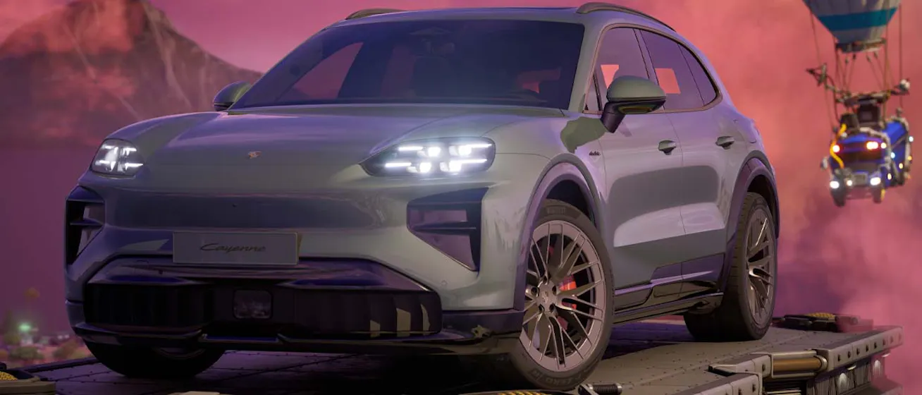 Porsche car configurator Fortnite conversion desktop