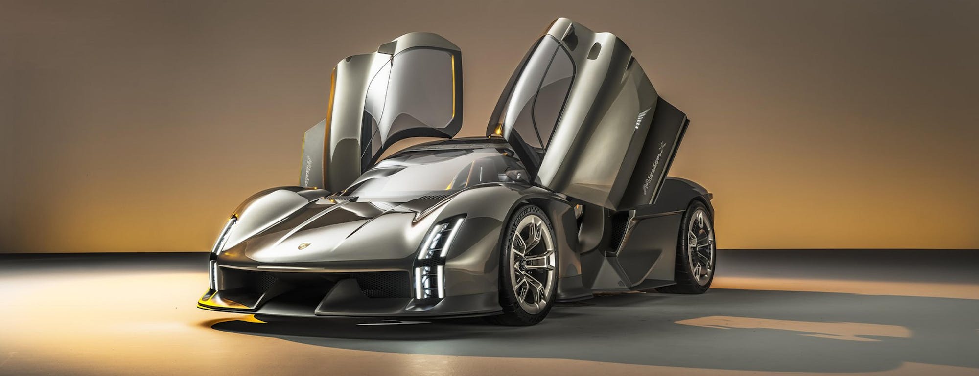 Porsche Mission X concept with Le Mans-style doors