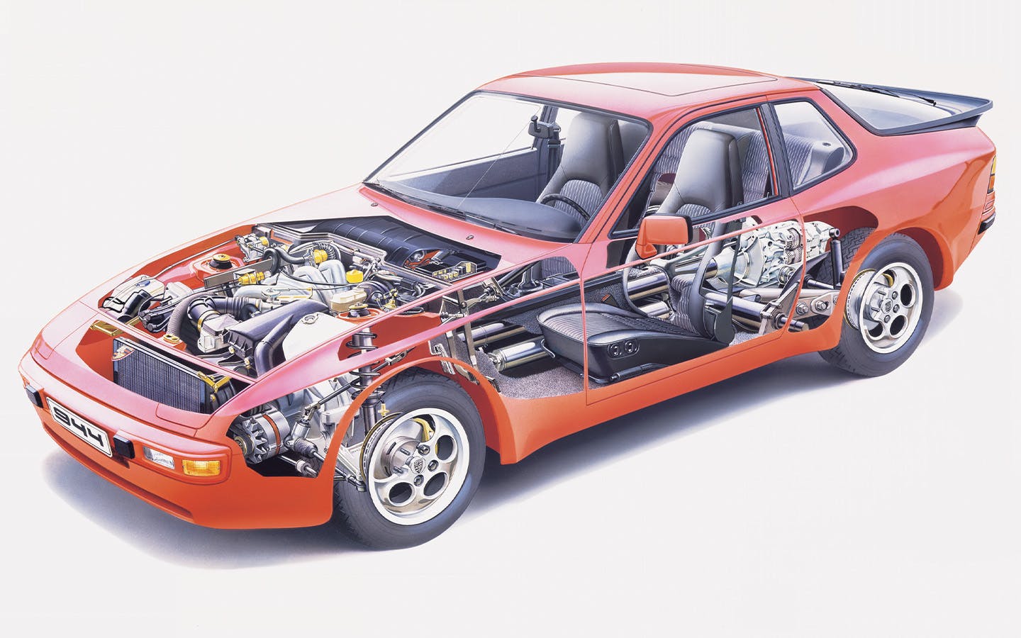 Porsche 944 MY 1985 cutaway view